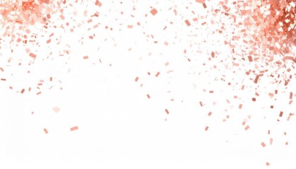 Rose gold Metallic Confetti in the air photo overlays, confetti photo effect