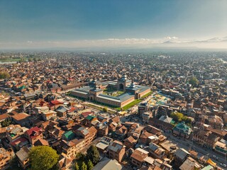 aerial view of the city