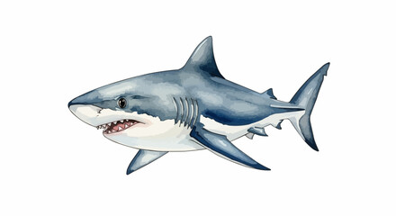 Naklejka premium great white shark