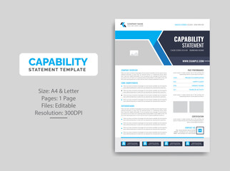Capability Statement template design