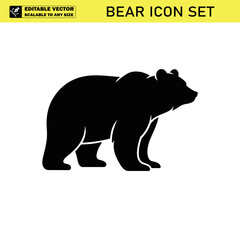 Fototapeta premium bear silhouette vector