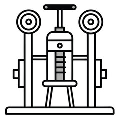 vector illustration of an electric motor