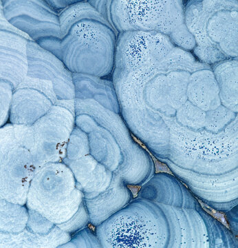 light cyan structure of malachite closeup