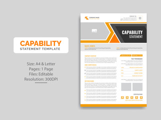Capability Statement template design