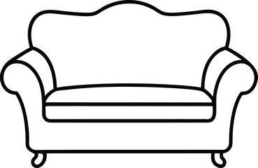 armchair isolated on white background