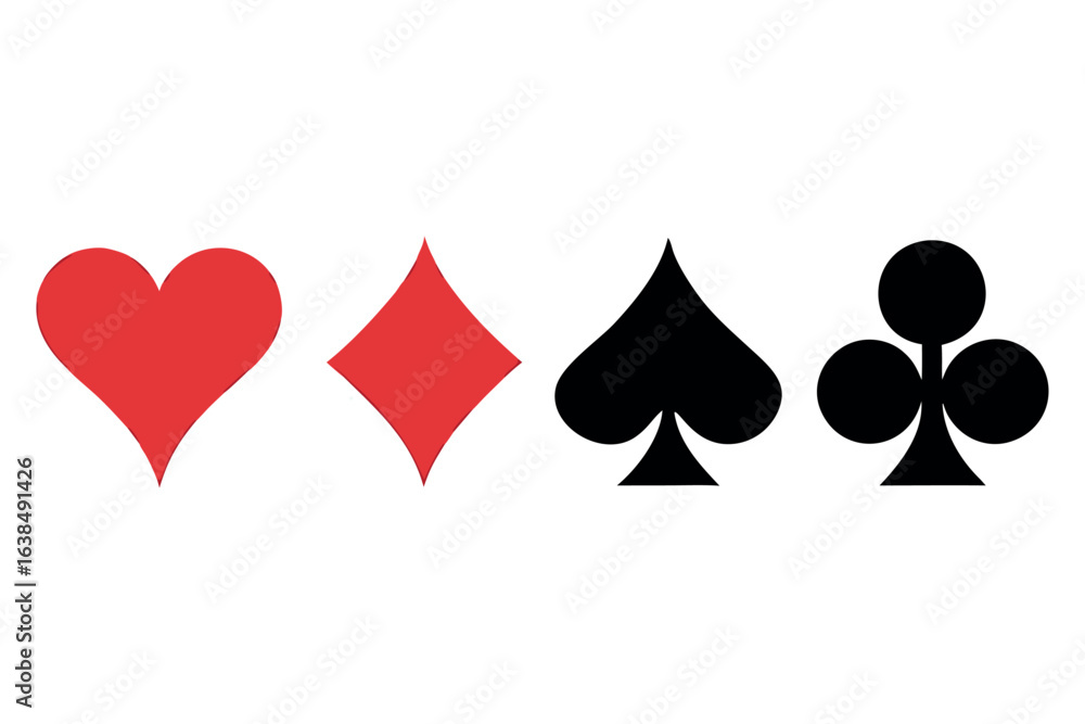Poster four simple bold play buttons arranged horizontally