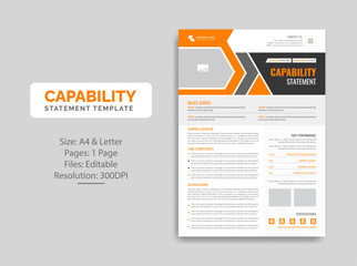 Capability Statement template design
