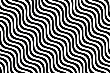 Fototapeta premium Hypnotic Radial Swirl Motion Background in Black and White Optical Design