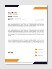 corporate letterhead template design