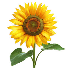 Obraz premium sunflower on white background