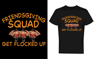 Thanksgiving Friendsgiving Celebration with Turkey Silhouette A Festive Design Featuring a Dark Silhouette Against a Colorful Backdrop Perfect for Holiday Invitations and Decorations silhouette