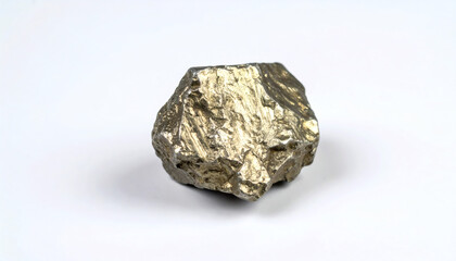 High-Quality Lead Ore Isolated on White Background for Mining and Geological Photography