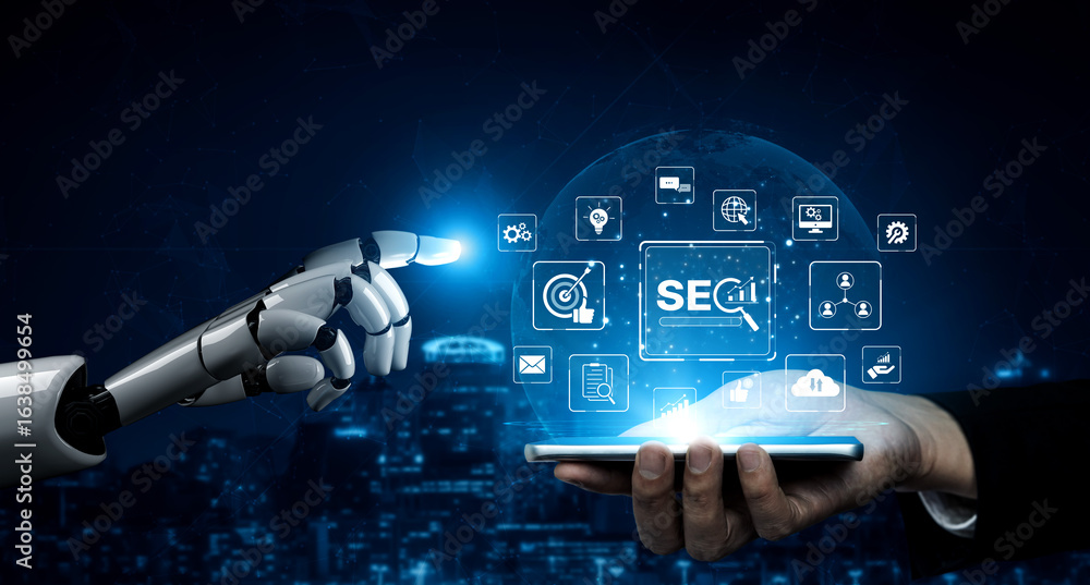 Poster ai improves seo visibility using intelligent optimization tools, keyword analytics, and smart market