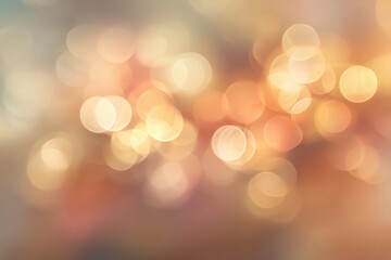 Fototapeta premium Abstract soft blurred bokeh light background in warm neutral tones.