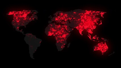 spread of the virus on the map - Powered by Adobe