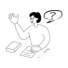 Education vector illustrations, school children scenes. Studying, exams, homework, academic life, classroom activities collection. Students reading, writing, doing science, math. Back to school