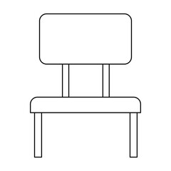 Chair icon in flat style. Chair and Seating icons silhouettes vector design template. modern soft...