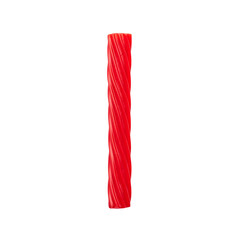 Red licorice candy stick sweet isolated on a transparent background