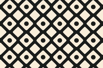 Retro Diamond Shape Geometric Abstract Background, Black and White Seamless Pattern