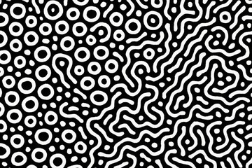 Fototapeta premium Seamless Hexagonal Geometric Optical Background in Black and White Pattern