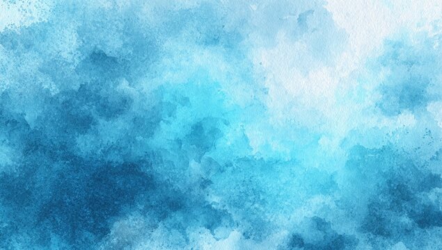 Abstract watercolor wash of light and dark blues (1)