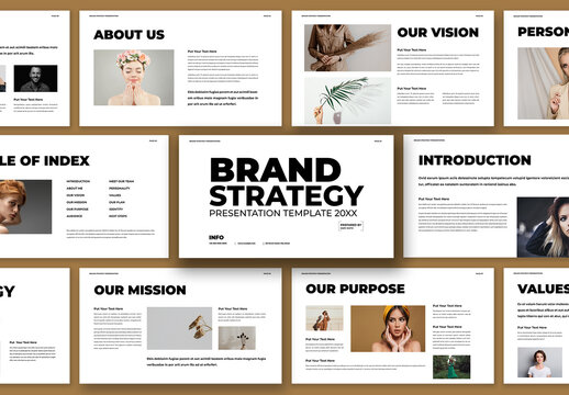 Brand Strategy Presentation Template Design