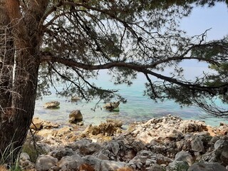 beautiful seascape background. travel, nature Croatia