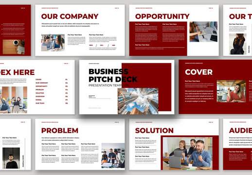 Creative Pitch Deck Presentation Template Design