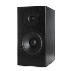 Fototapeta premium Sleek audio device showcases contemporary design and acoustic engineering prowess