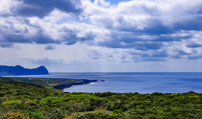 日本周遊　強風の八丈島