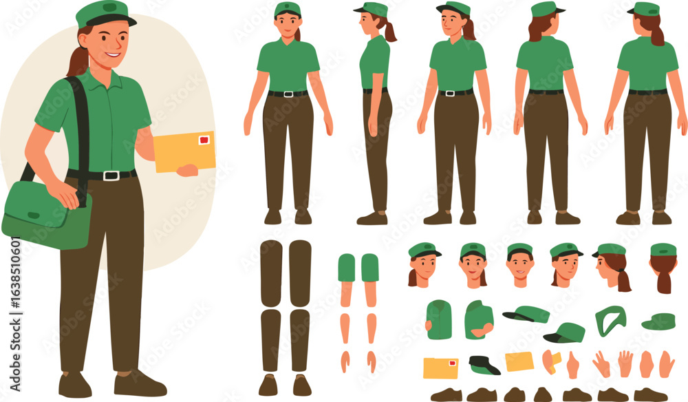 Poster a versatile and vibrant vector graphic design featuring a dynamic composition with a spectrum of col