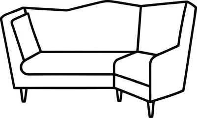 armchair isolated on white background