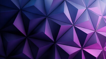 Abstract geometric pattern of triangular shapes in shades of purple & blue
