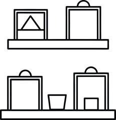 vector illustration of a set