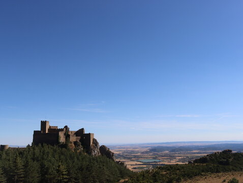 Beautiful stone castle to defend the inhabitants from attacks, protect the walls and battlements