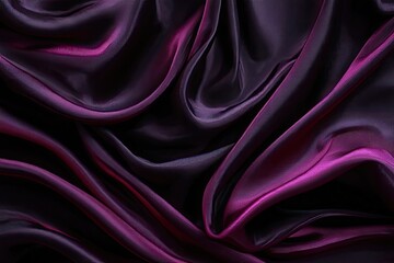 Obraz premium Draped, luxurious, deep purple and plum silk