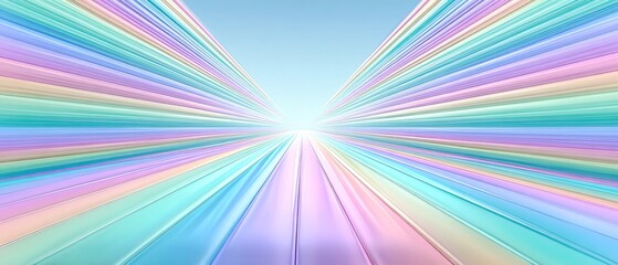 Obraz premium Pastel speed light burst