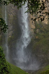Gocta Waterfalls, one of the tallest waterfalls in the world, located in the Amazonas region of...