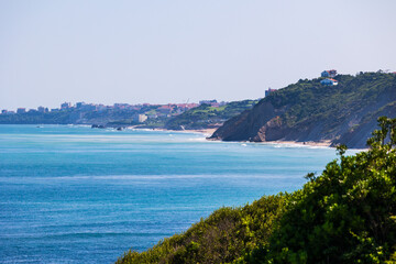 Naklejka premium Coastline Between Bidart and Guéthary in the French Basque Country