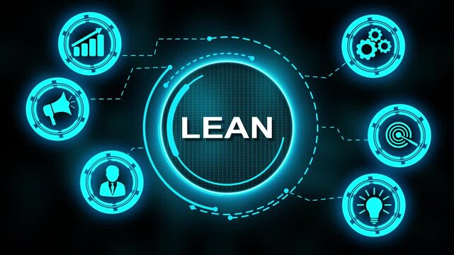 Lean, Six sigma, quality control and manufacturing process management concept. workflow by eliminating non-value-added activities and continuously improving processes.