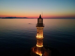 Lighthouse Chania port