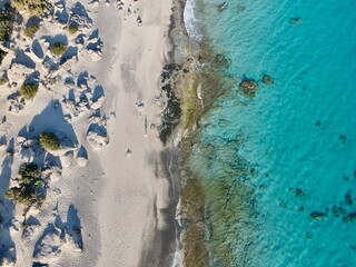 Elafonissi pink sand