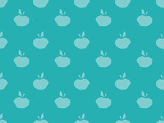 Ble geometry simple shaped apples. Seamless vector pattern for design and decoration. 