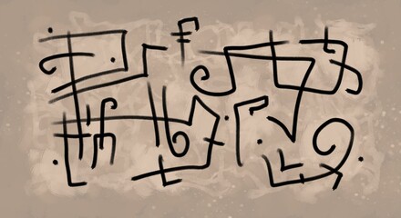 Abstract image for printing. Picture for modern interiors. The picture is painted by hand on a tablet. © neurostructure