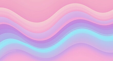 Obraz premium Pastel waves creating a smooth backdrop