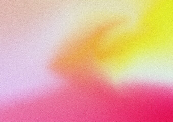 Wavy Pink and Yellow Gradient Background with Retro Texture