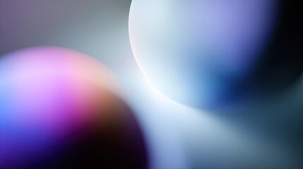 Abstract spheres in soft, vibrant colors