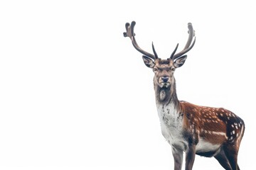 Fototapeta premium Wild Deer Wildlife Isolated
