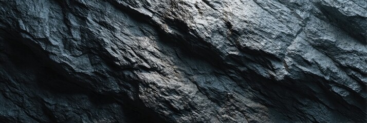 Close-up view of dark, textured rock face (9)