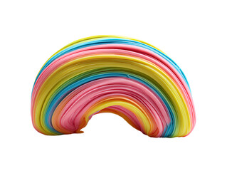 Obraz premium Playdough arc isolated on white background
